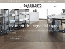 Tablet Screenshot of garbelotto.it